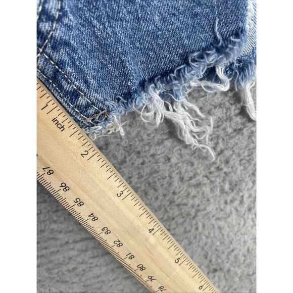 Guess Distressed Jean Short Shorts Womens 29 x 1.5 Blue Denim Cut Off EUC - Picture 5 of 9